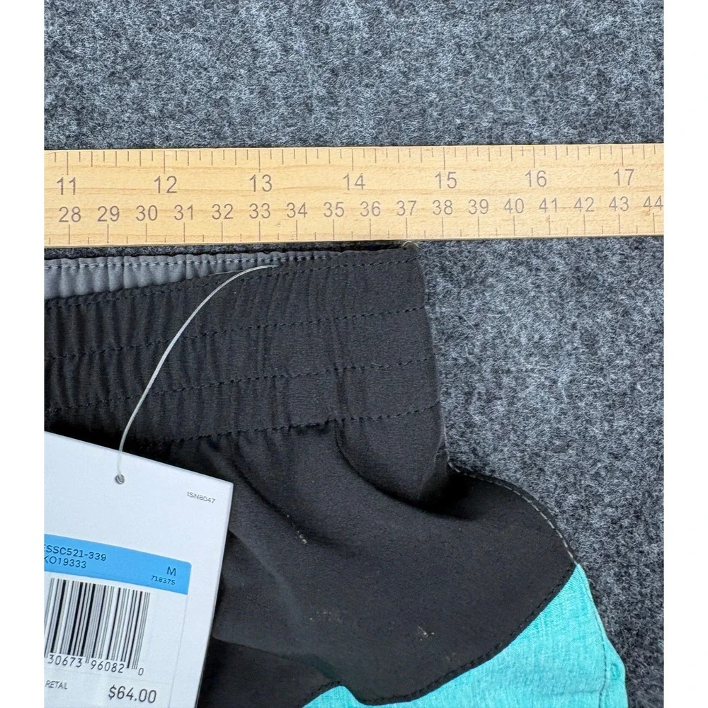 Nike Mens Colorblock Swim Trunks Black Teal Grey Board Shorts NWT NESSC521-339 M